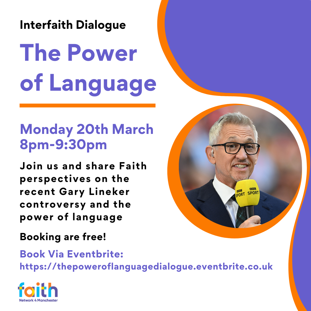 Poster for The Power of Language Interfaith Dialogue
