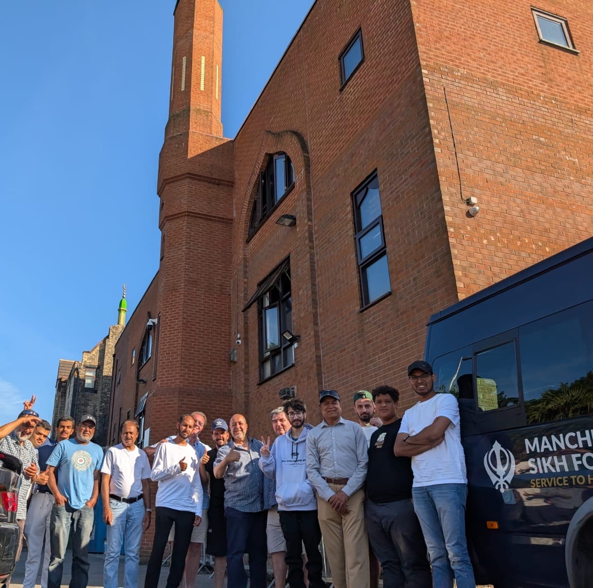 Image with the 'Feed My City' van